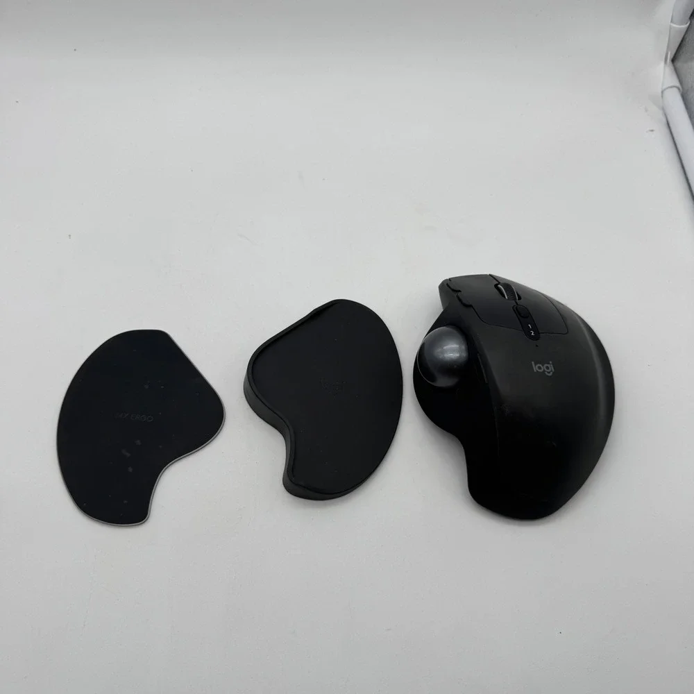 Logitech‎ MX Ergo Wireless Trackball Mouse Graphite M-R0065 with Riser Base